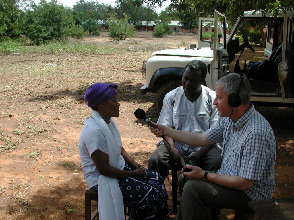 Kaz interviewing Fatumah Makumbo, Hedaru